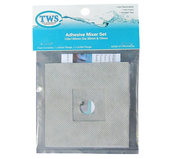 Adhesive Flange Mixer Set Square - Adhesive Flange Mixer Set Square Adhesive Flange Mixer Set Square