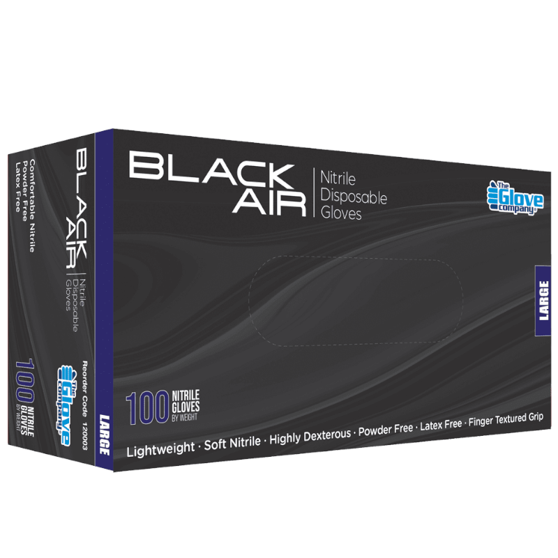 Black Air - Nitrile Disposable Gloves - Disposable Gloves Black Air - Nitrile Disposable Gloves